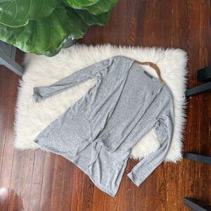 Heather Grey Open Sweater Super soft